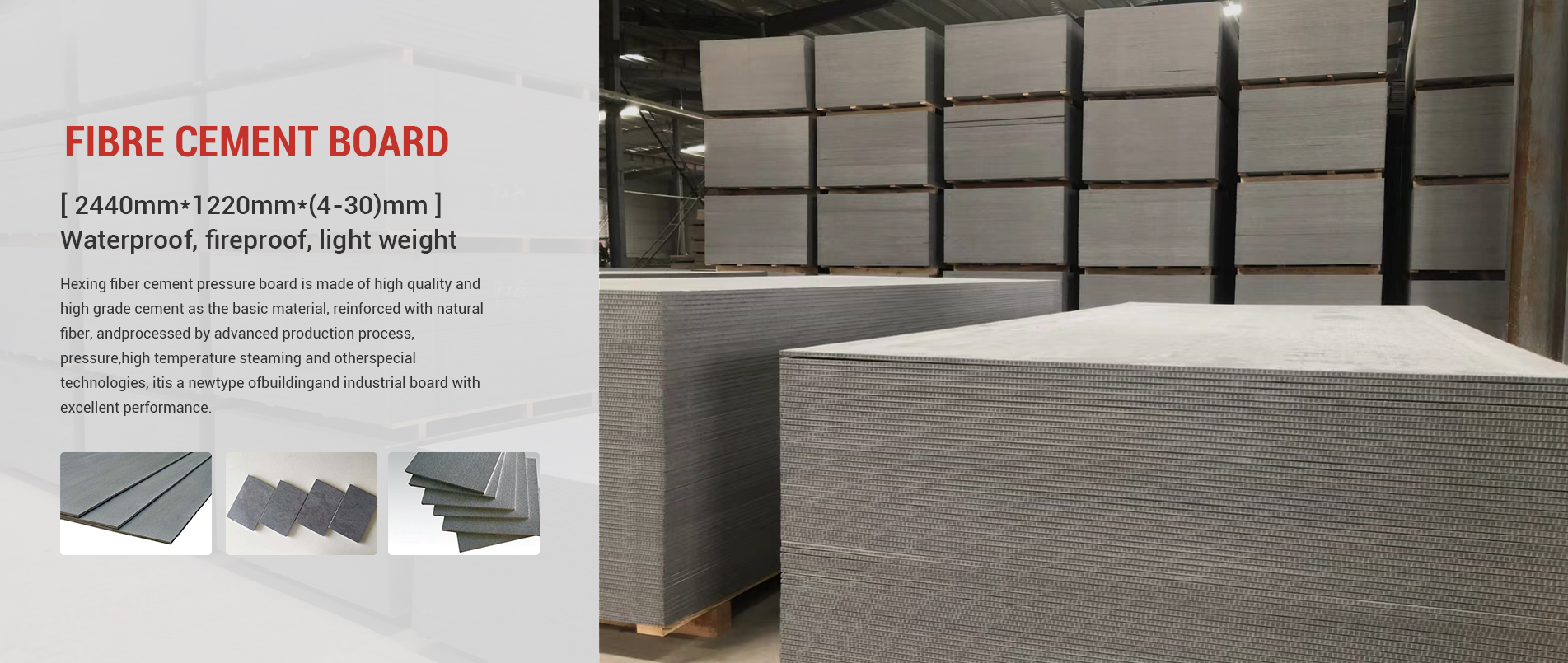 Fiber Cement Board Manufacturer